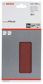 Набор из 10 шлифлистов 115 x 230 mm, 60 2608606531